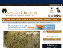 Tablet Screenshot of ancient-origins.net